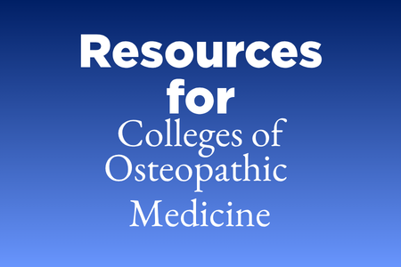 Resources for Colleges of Osteopathic Medicine - NBOME